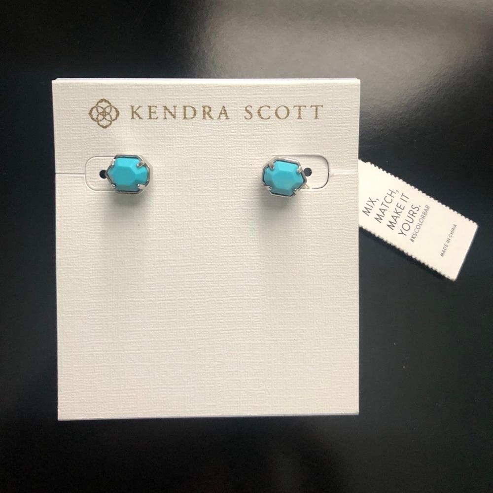 NEW Kendra Scott Tessa Stud Earrings - Turquoise
